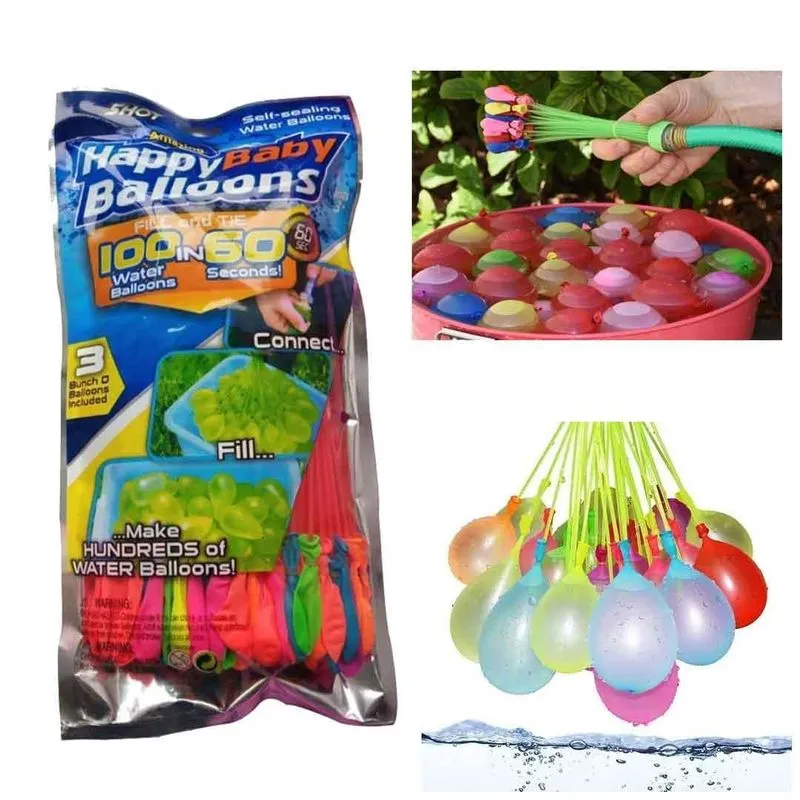 Splash Ball Balão Bexiga Com Enchedor De Água 111 Unidades