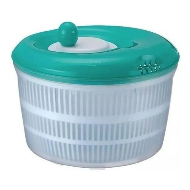 Secador Seca Saladas 4,5L Verduras Centrífuga Verde