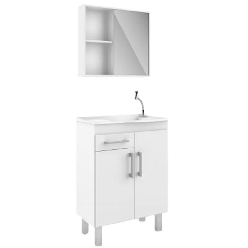 Conjunto de Banheiro São João Qita, Branco 60 cm