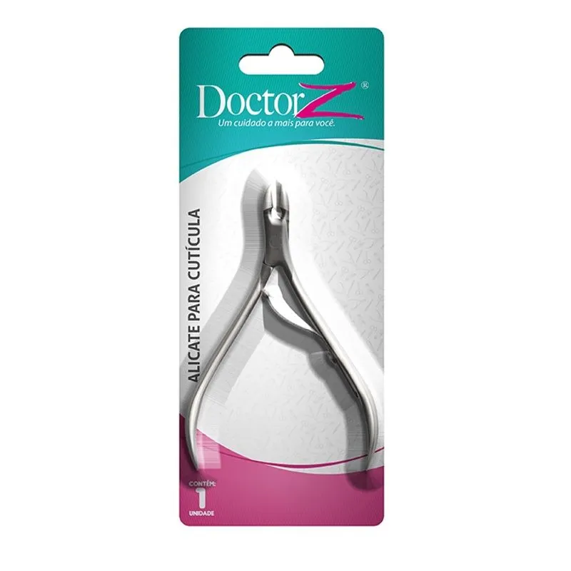Alicate Para Cuticula Removedor de Cuticula Aço Inox 10 cm Profissional Doctor Z
