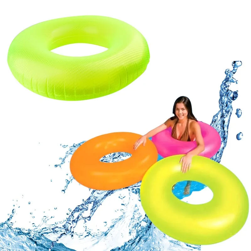 Boia Circular Redonda Neon 85cm Inflável Piscina Praia Party Decoração Festa