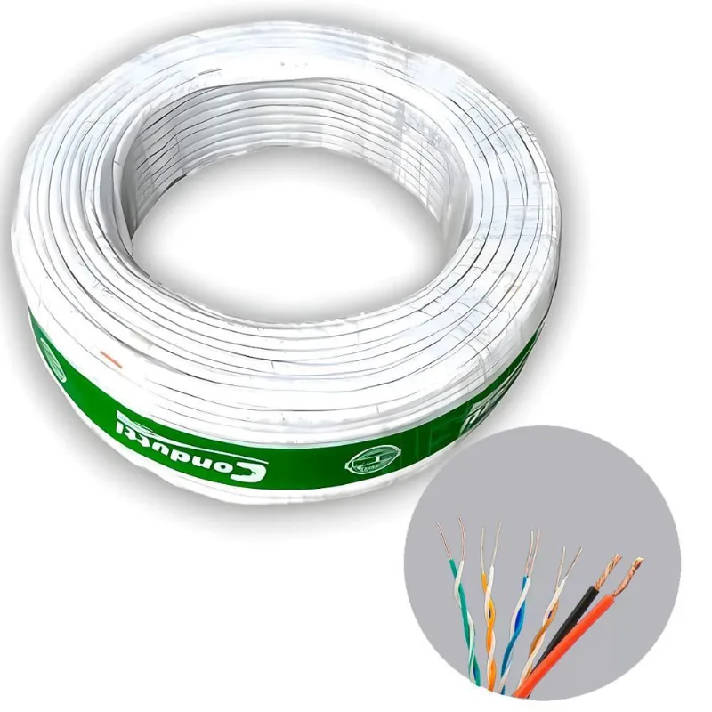 Rolo Cabo De Rede 100 Metros Condutti, 4X24Awg(S) 2X1Mm2(F) - CONDUTTI