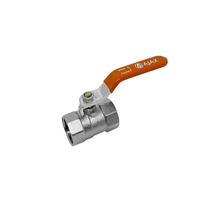 Registro Esfera Metálica Alavanca 1/2" - Ajax, Tamanho: 1/2"