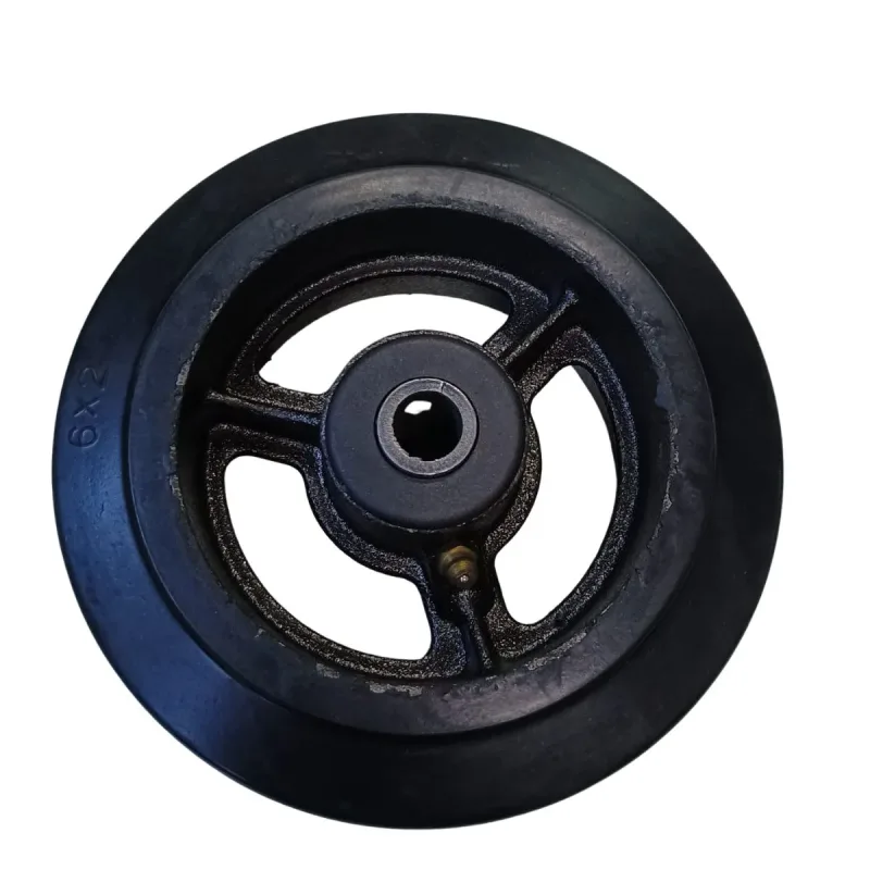 RODA DE RODIZIO BORRACHA MOLDADA 6x2