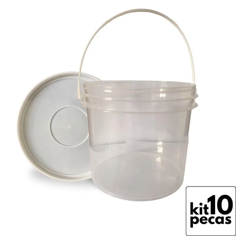 Balde Transp 2.2l P Ração De Gato 10 Pçs