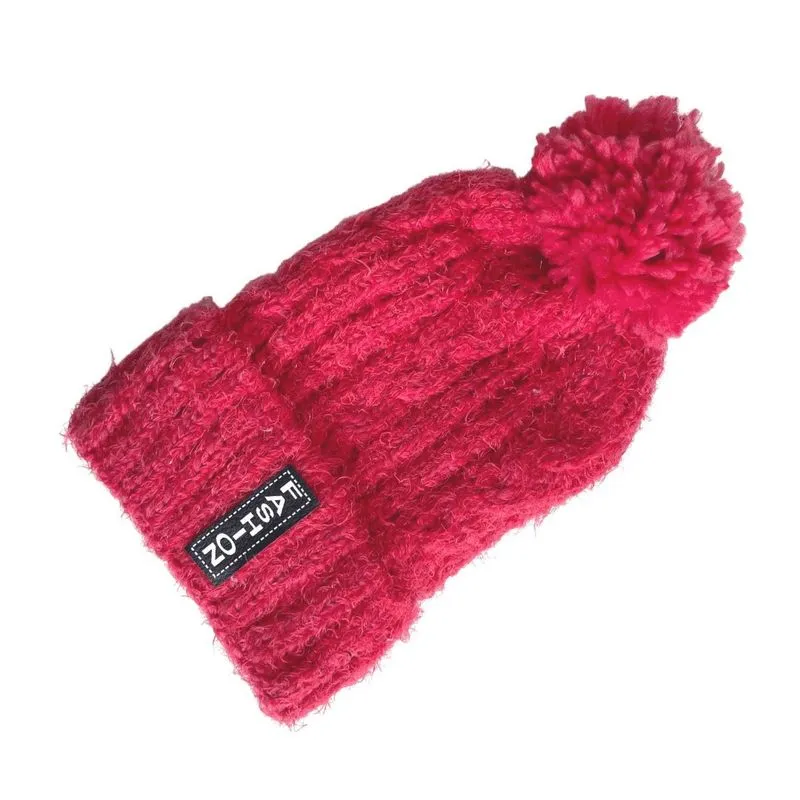 Touca Gorro Tricô Feminina Forro De Pelúcia Popom