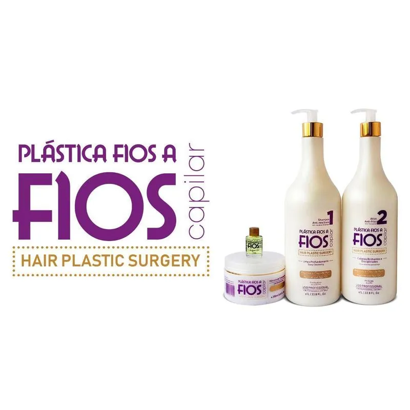 Selagem Térmica Fios A Fios2x1l +máscara E Óleo De Argan 5ml