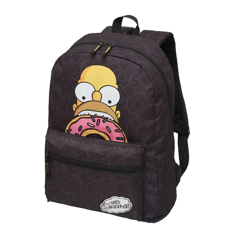 Mochila Escolar Pacific Donuts Os Simpsons 7403604 Preta
