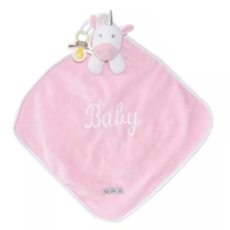 Naninha Plush e Cetim Unicórnio rosa - Zip Toys