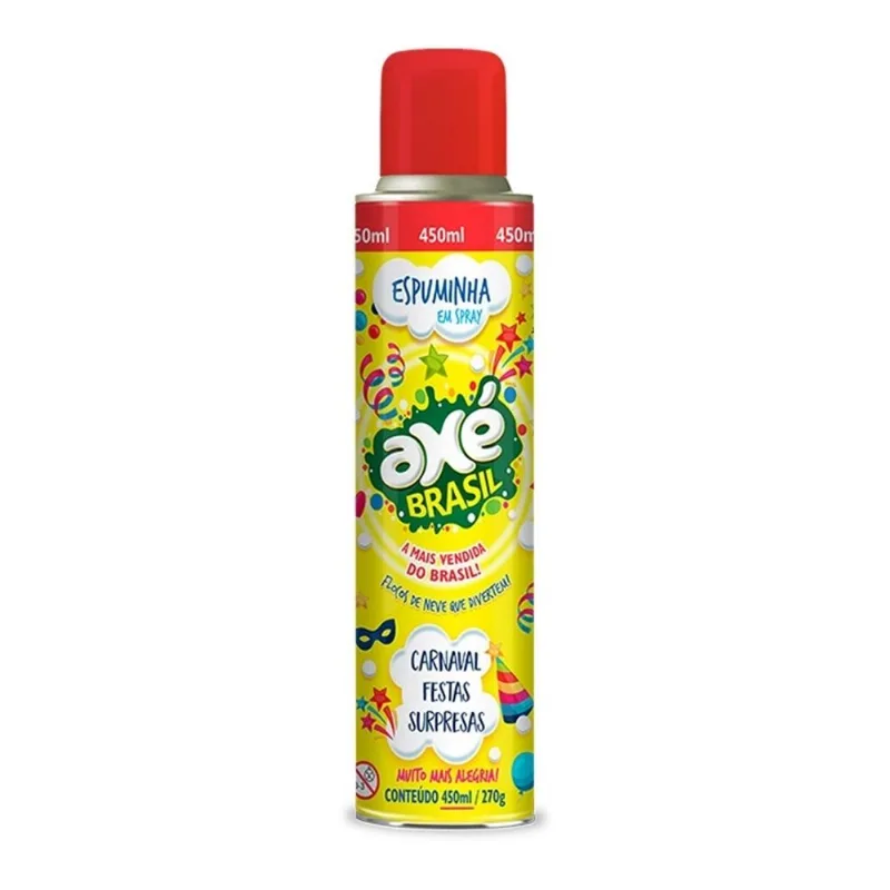 Spray de Espuma Carnaval e Festas Axé 450 Ml