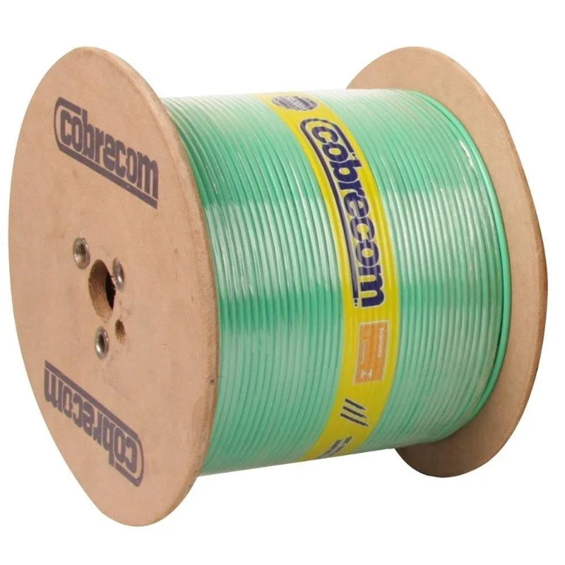 Cabo Antichamas Flex??vel 750V 2,5mmx1000m Bobina Verde - Cobrecom