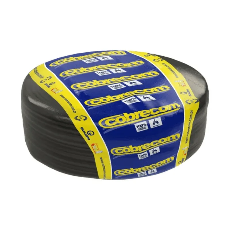 Cabo Flexível HEPR 16mm² 1kV Preto por Metro Cobrecom