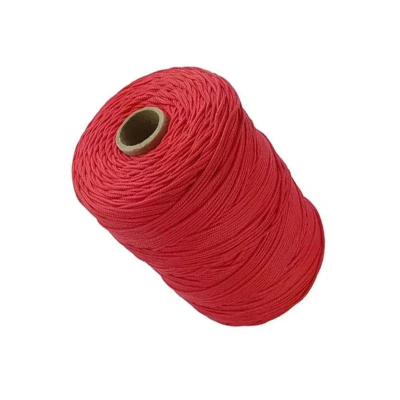 Corda Trançada De Polipropileno 1kg +- 310m 2,5mm Cor Vermelho