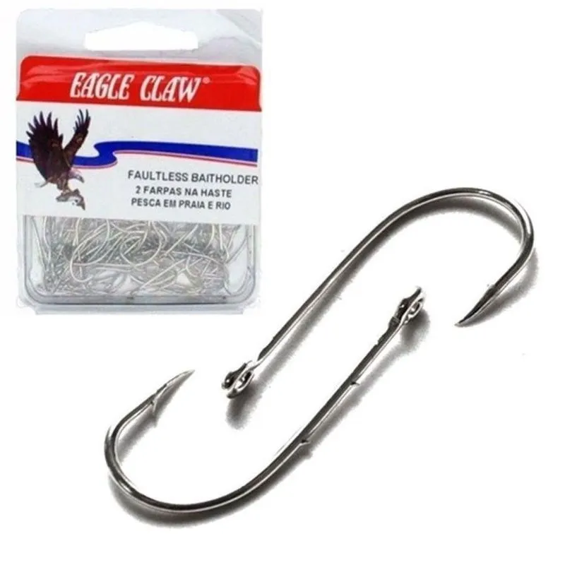 Anzol Eagle Claw Dupla Farpa N 4/0 C/100un Super Resistente