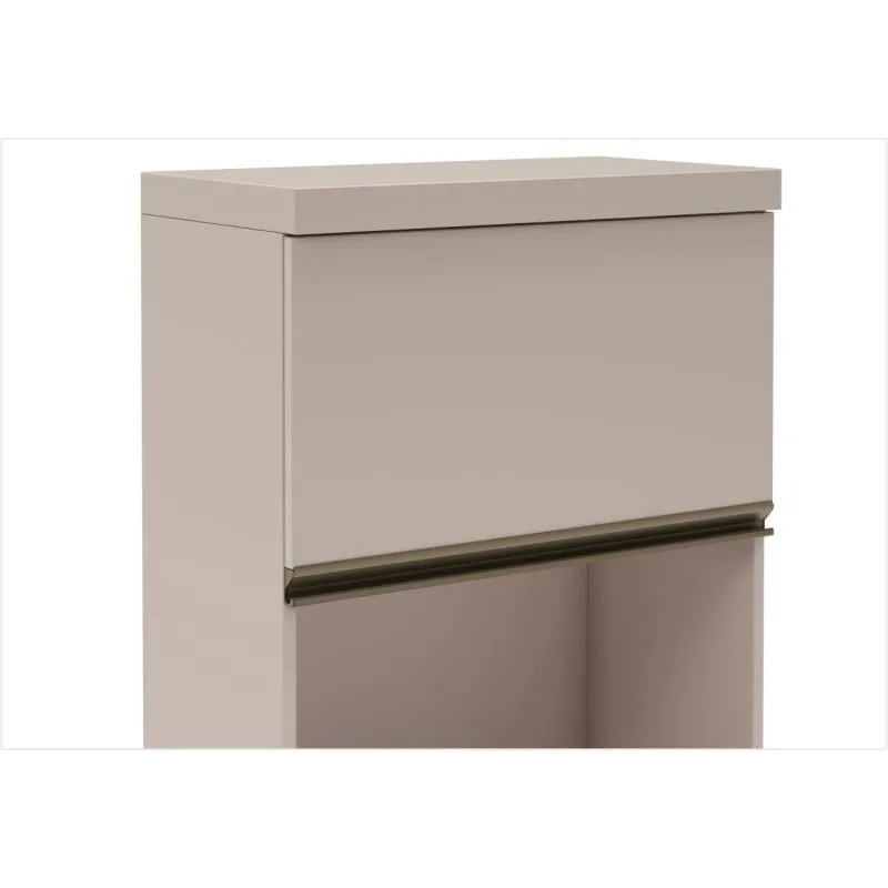 Armário Aéreo 01 Porta Basculante com Nicho K67T Fendi - Dalla Costa