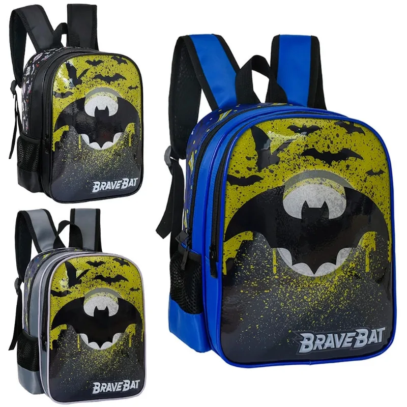 MOCHILA INFANTIL MASCULINA BRAVE BAT 13''