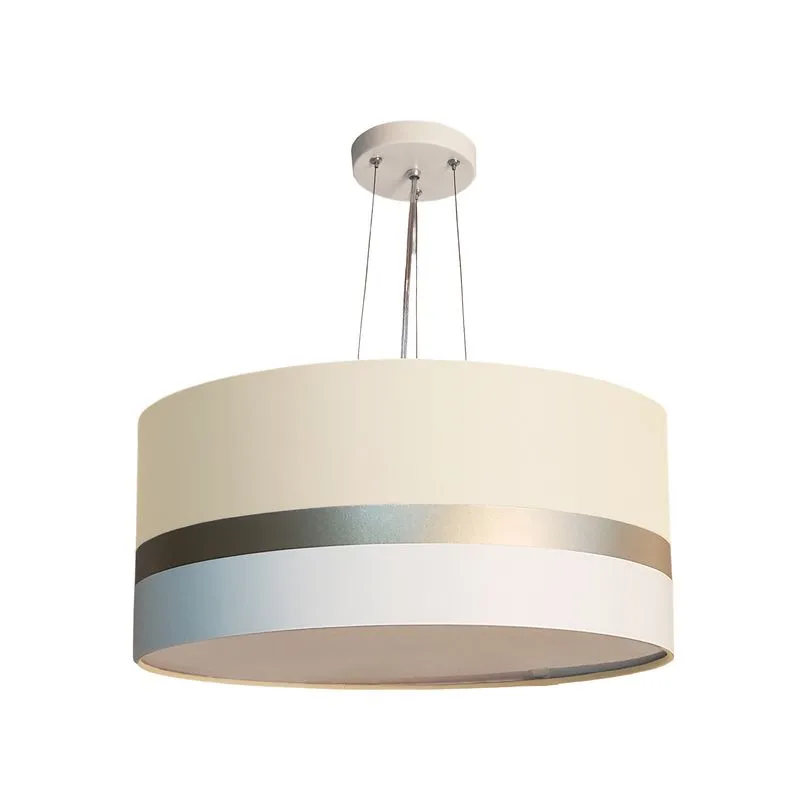 Lustre Pendente Faixas Bronze Cúpula 30x15