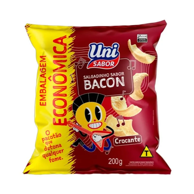 Salgadinho Uni Sabor Bacon 200g