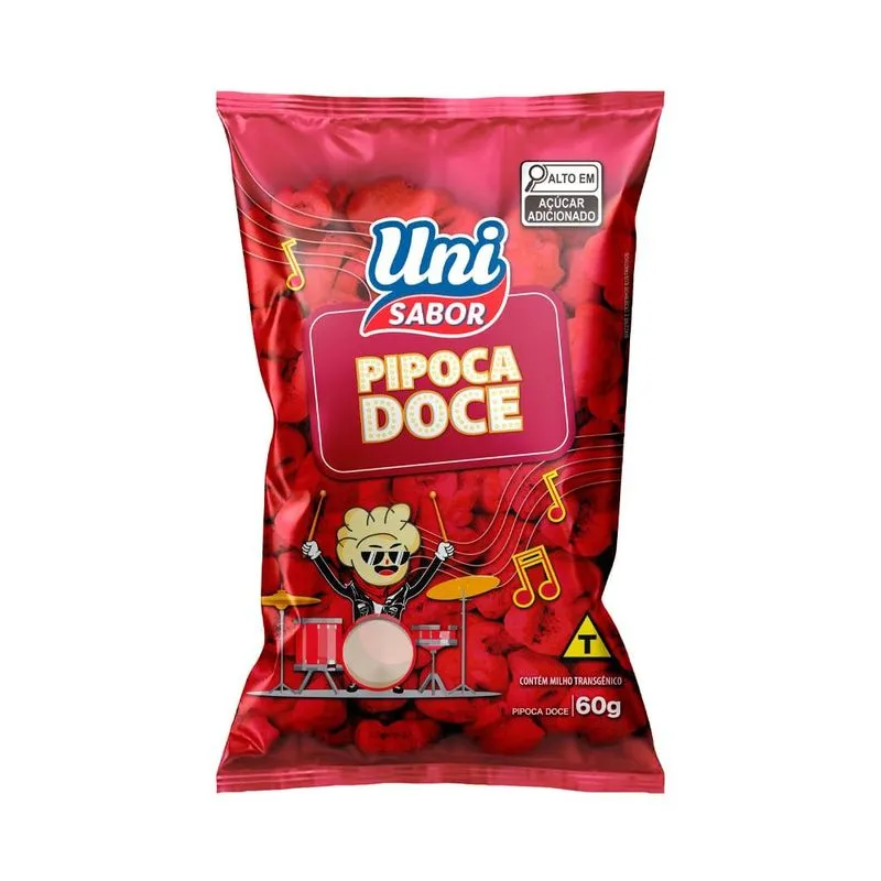 Pipoca Doce Uni Sabor Tradicional 60g