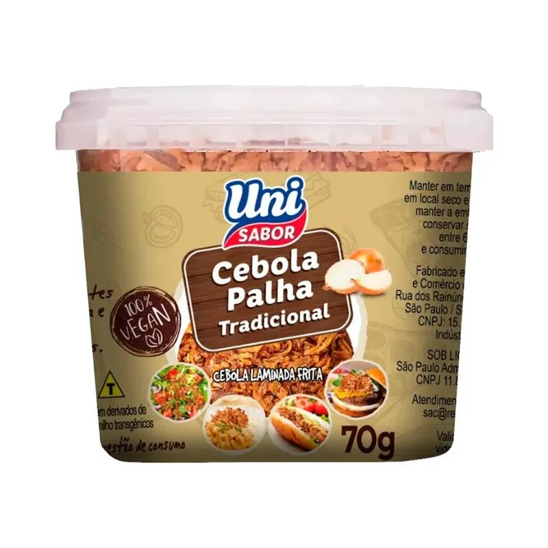 Cebola Palha Uni Sabor Tradicional 70g