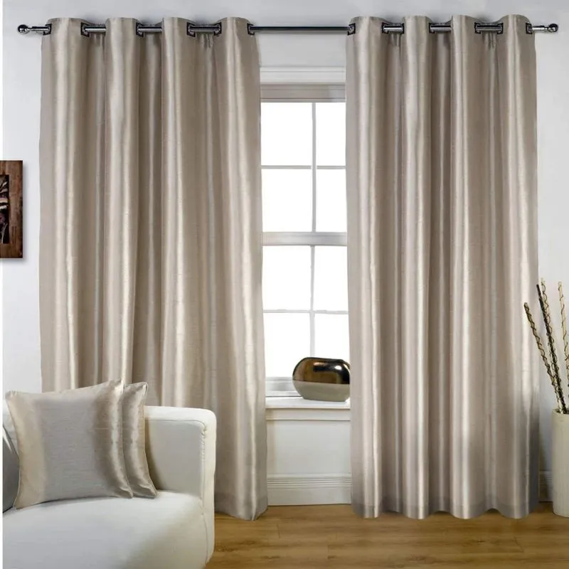Cortinas 2 Folhas Glamour 280cmx180cm Tecelagem Damata Bege