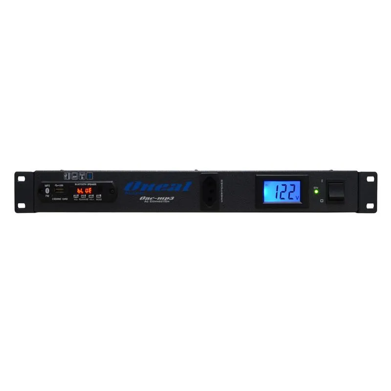 Filtro De Linha 9 Tomadas Display Digital Usb/sd/fm/bt Oneal