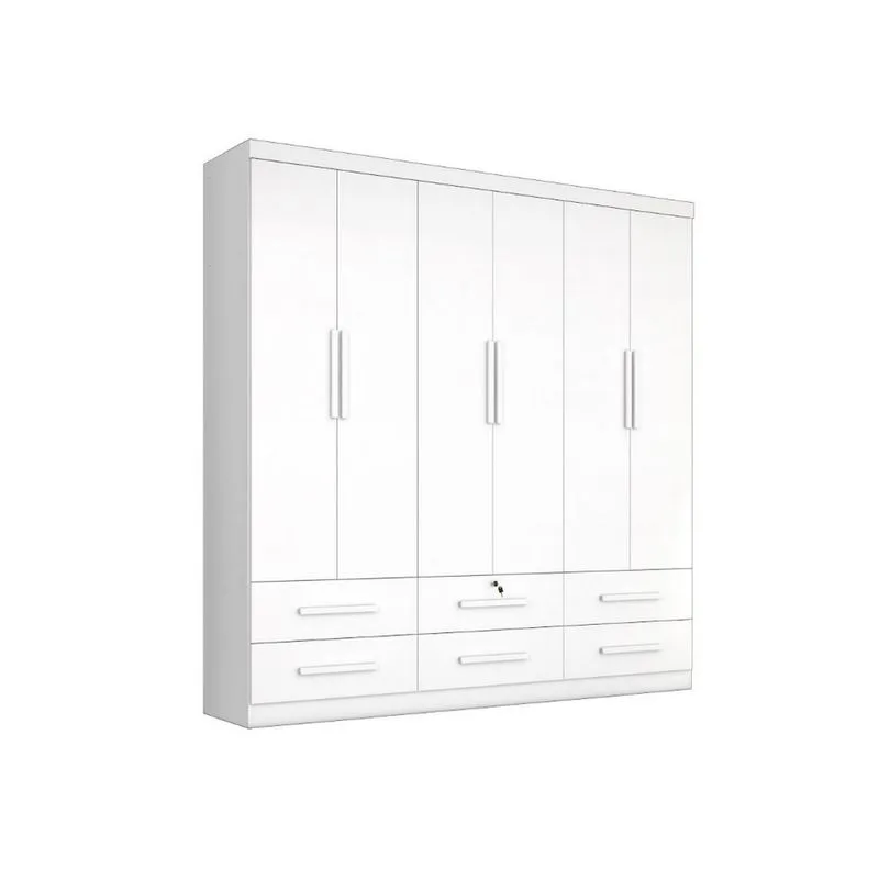 Roupeiro Maximus Plus Com 6 Portas E 6 Gavetas Zanzini