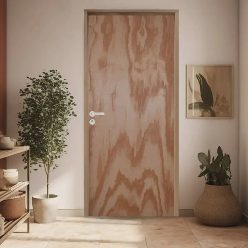 Porta Lisa Mescla Batente Ecológico 14 Fechadura Stilo Externa 72 Cm X 210cm Direito Rodam