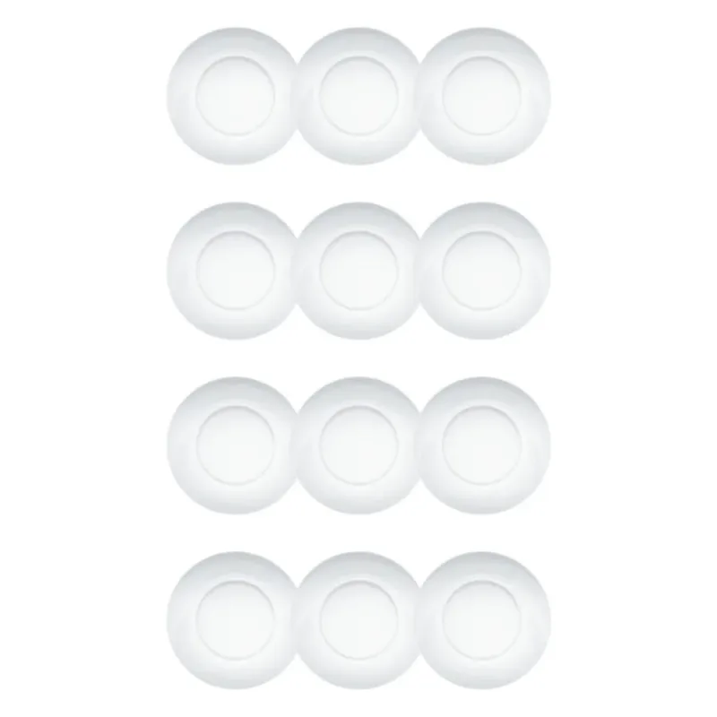Jogo 12 Pratos Rasos 22cm Vidro Duralex Transparente Astral