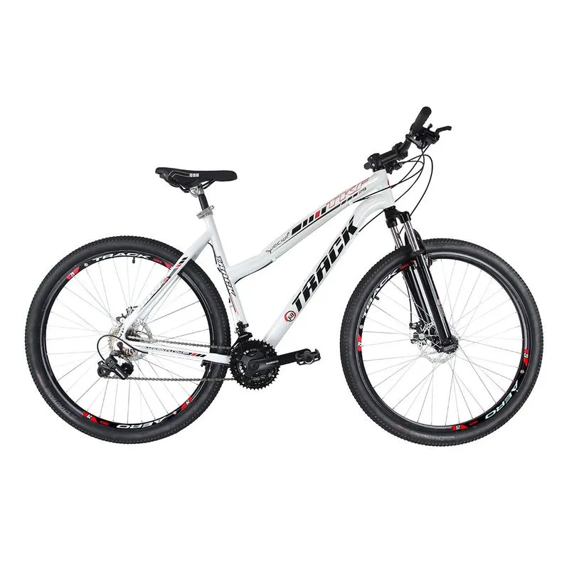 Bicicleta Track Bikes Aro 29 - 21 Marchas TKFM Mountain Bike Branca