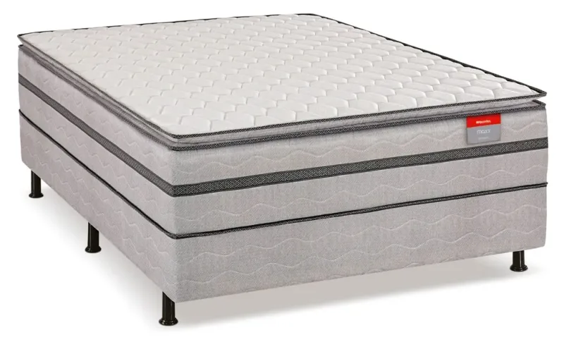 Unibox Reconflex Casal Maxx C/Pillow Cinza 138/188/52