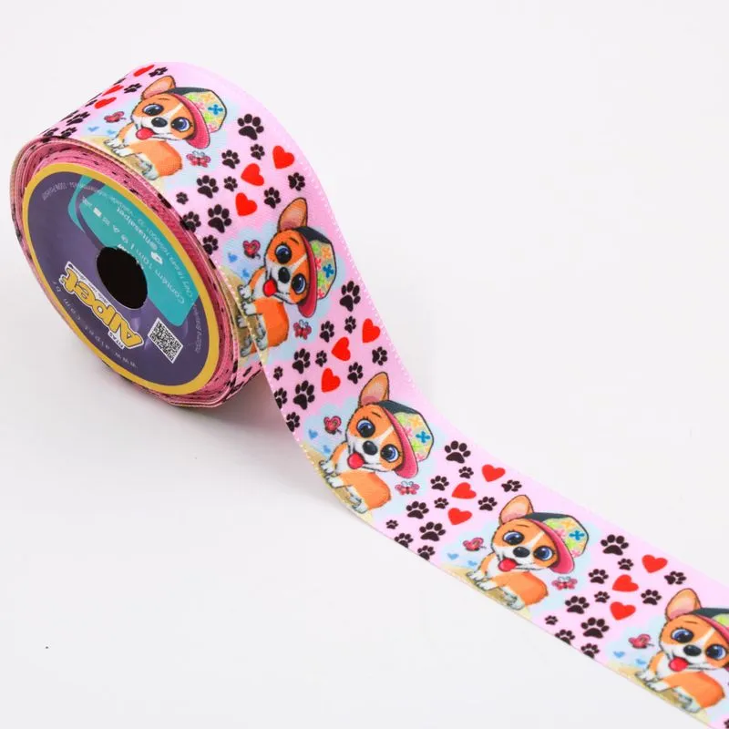 FITA CETIM CACHORRO DE BONE 40MM EM POLIESTER COM 10 METROS Unica
