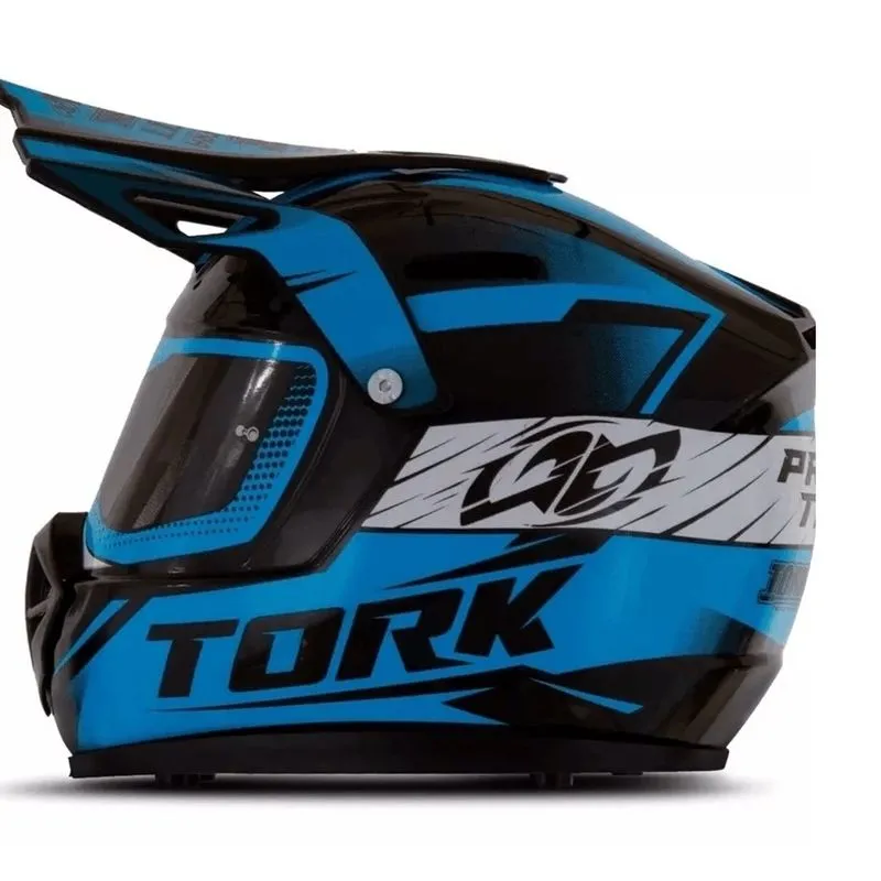 Cofre Pro Tork Mini Capacete Factory Edition Cross Azul
