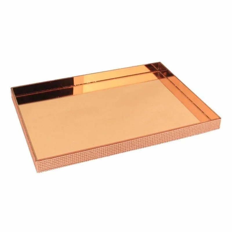 Bandeja Espelhada Bronze 3,3X32X44