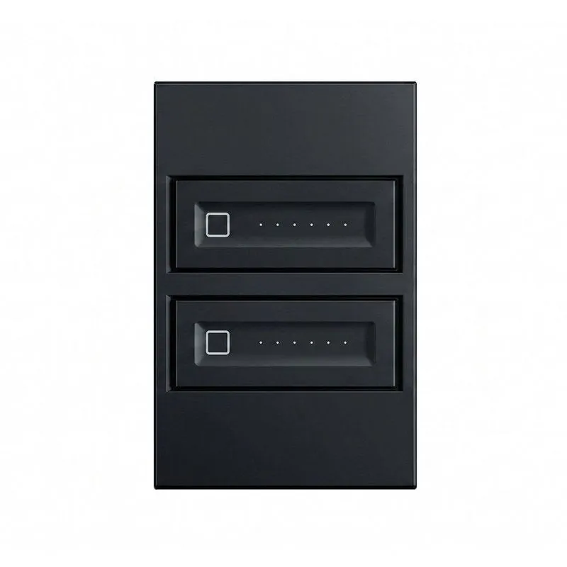 Dimmer Duplo S.touch Dualcut 4x2 Dimerização Corte De Fase Preto Bivolt Stella