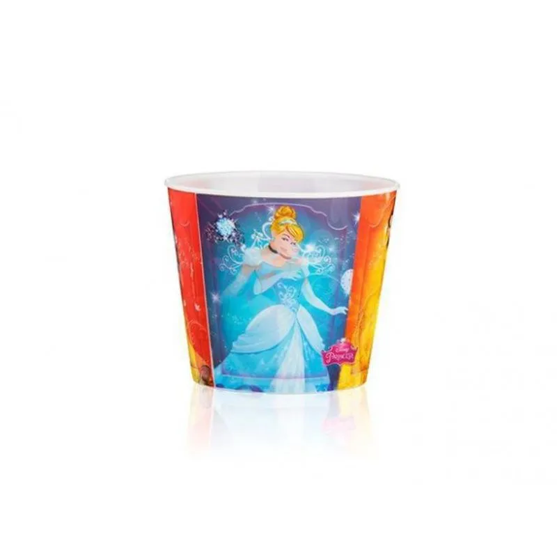 Balde Pipoca Plástico 3D Princesas Regina Festas