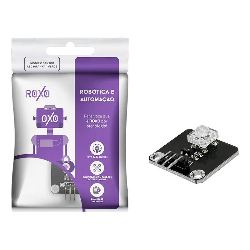 Módulo Sensor De Led Verde Piranha - Roxo