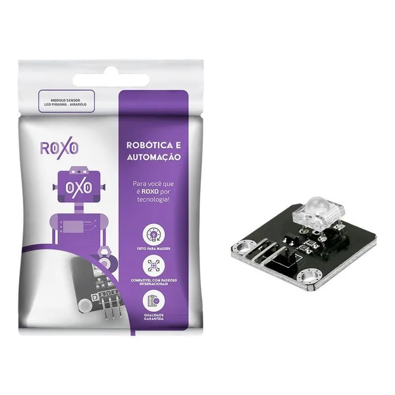 Módulo Sensor De Led Amarelo Piranha - Roxo