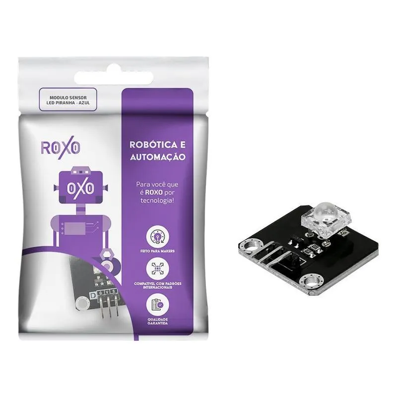 Módulo Sensor De Led Azul Piranha - Roxo