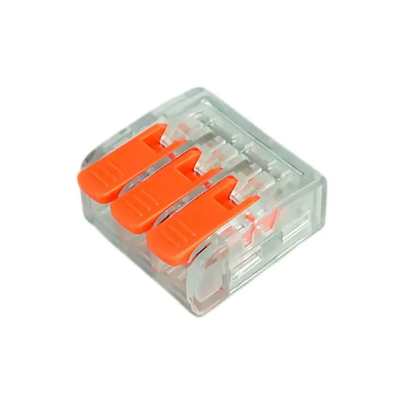 100x Conector Emenda Chuveiro 3 Fios 6mm 41a 600v - 221-663