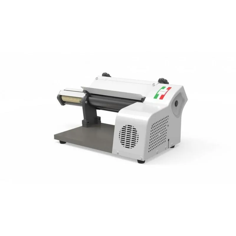 Cilindro laminador de massas elétrico branco com rolos antiaderente de 28 cm com cortador 220 Volts - Stang