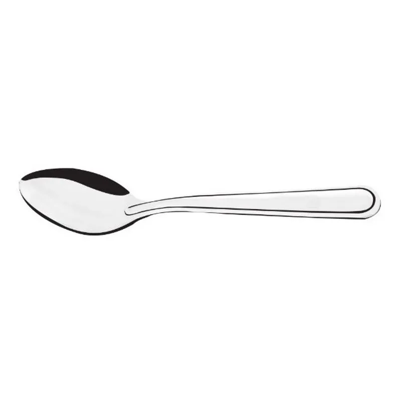 24 Colher De Café Oriente 8,5 Cm Inox Original
