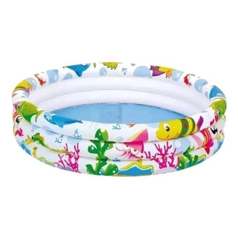 Piscina Infantil Inflavel Redonda 135 Litros Colorida