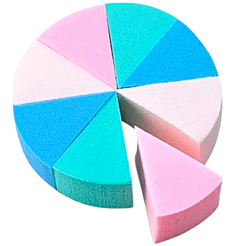 Esponja Para Maquiagem Triangular - 8 Peças