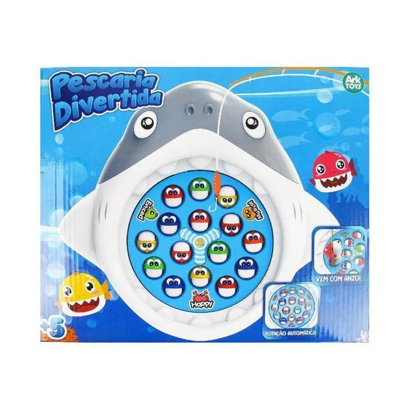 Brinquedo Pescaria Divertida Tubarão Akt3730