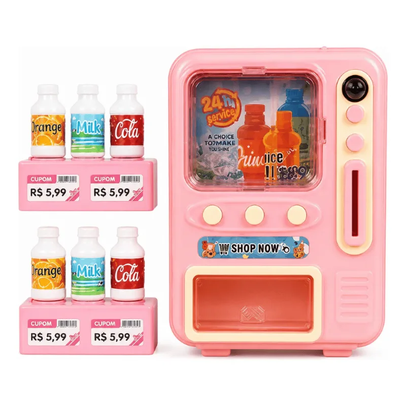 Máquina de Bebidas Interativa - Linda Bell Home - Ark Toys UNICA