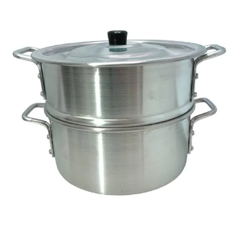 Caçarola A Vapor Completa De Alumínio N.26 Linha Hotel 6l