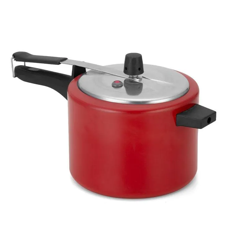 Panela Pressão 3 Litros Antiaderente Vermelho Alumínio