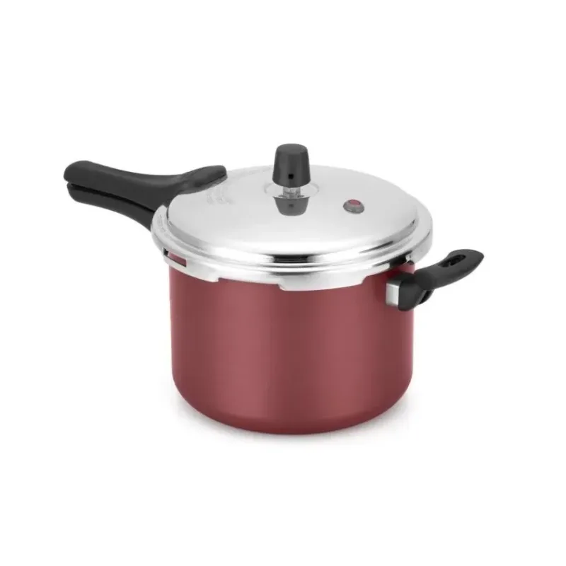 Panela de Pressão Fast 4,5L Fechamento Externo 16823 Bege/Cereja - Nacional Alumínio