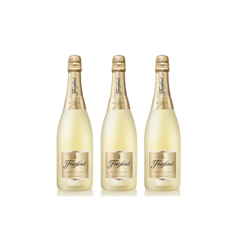 Kit 3 Cava Freixenet Carta Nevada Demi-Sec 750ml
